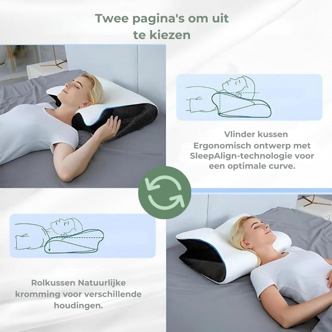 DreamAlign Oreiller Orthopédique – Oreiller de Luxe en Mémoire de Forme pour Douleurs Cervicales & Toutes les Positions de Sommeil