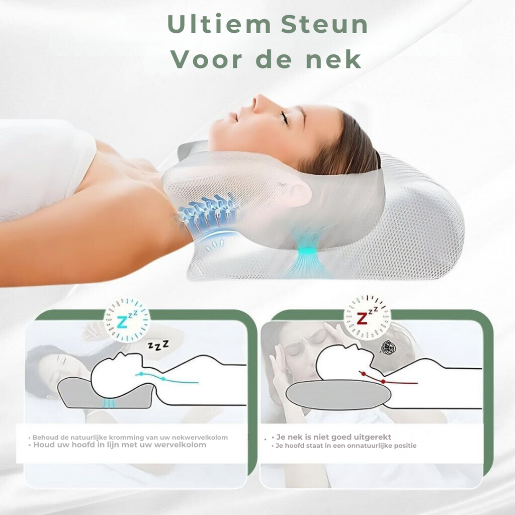 DreamAlign Oreiller Orthopédique – Oreiller de Luxe en Mémoire de Forme pour Douleurs Cervicales & Toutes les Positions de Sommeil