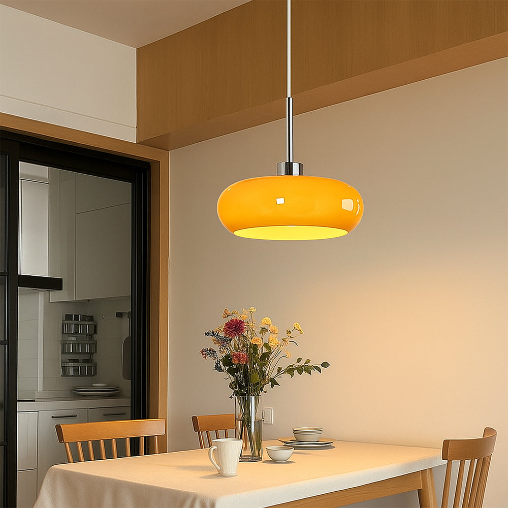 Suspension en verre moderne au design Bauhaus