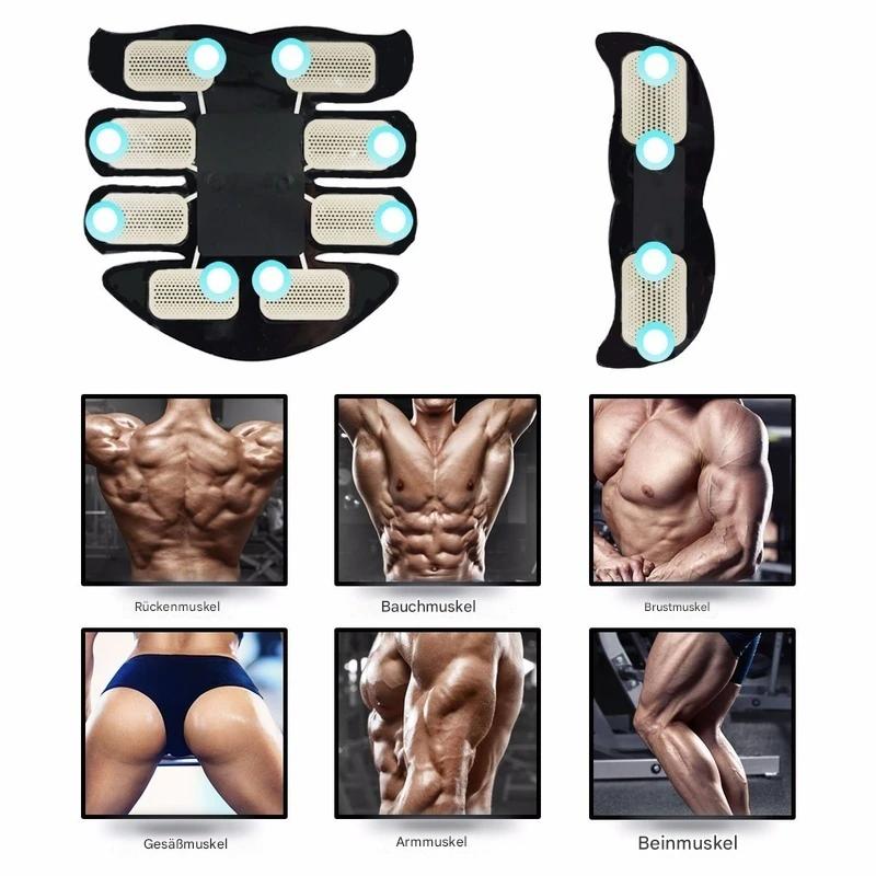 Entraîneur musculaire EMS | Entraînement efficace à domicile | Rechargeable par USB | Muscleva