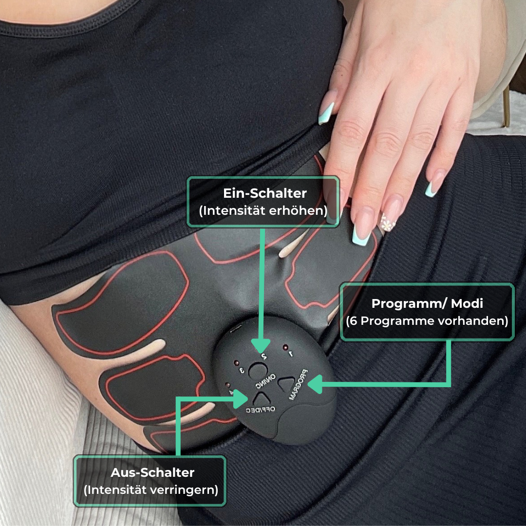 Entraîneur musculaire EMS | Entraînement efficace à domicile | Rechargeable par USB | Muscleva