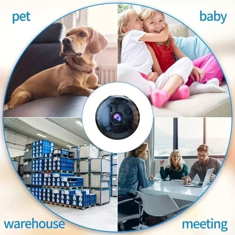 WATCHMINI - Caméra de Sécurité Sans Fil 1080P HD Vision Nocturne & Alerte de Mouvement