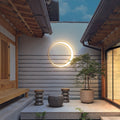 Lampe murale extérieure en forme de cercle