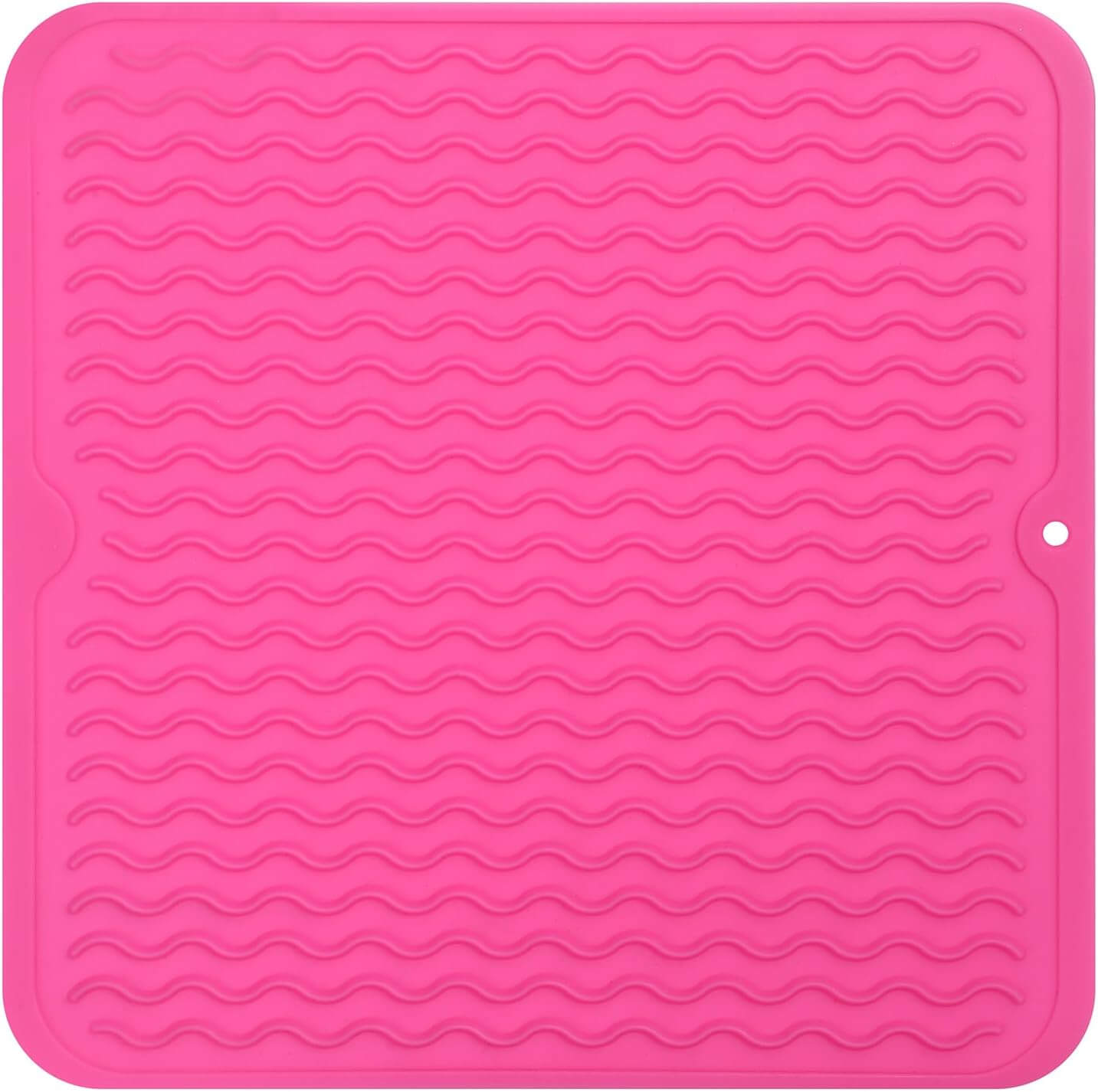 DRYSAFE - Tapis de Vaisselle en Silicone Écologique Protège les Comptoirs de la Chaleur et de l'Eau