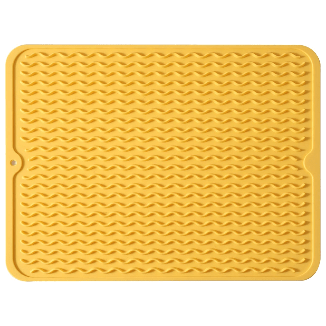 DRYSAFE - Tapis de Vaisselle en Silicone Écologique Protège les Comptoirs de la Chaleur et de l'Eau