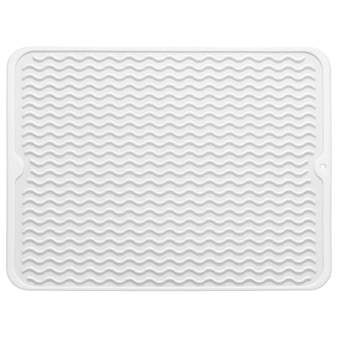 DRYSAFE - Tapis de Vaisselle en Silicone Écologique Protège les Comptoirs de la Chaleur et de l'Eau