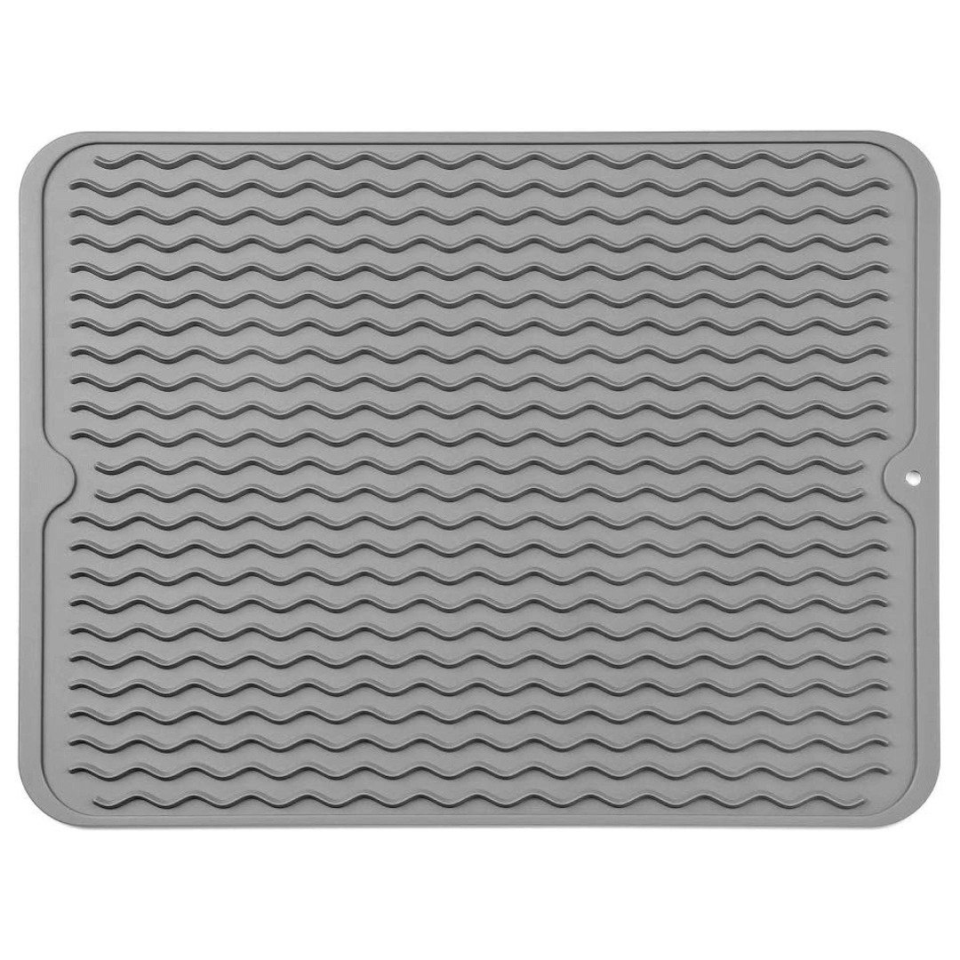 DRYSAFE - Tapis de Vaisselle en Silicone Écologique Protège les Comptoirs de la Chaleur et de l'Eau