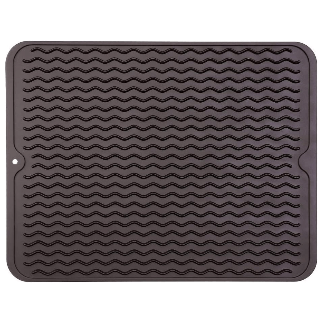 DRYSAFE - Tapis de Vaisselle en Silicone Écologique Protège les Comptoirs de la Chaleur et de l'Eau