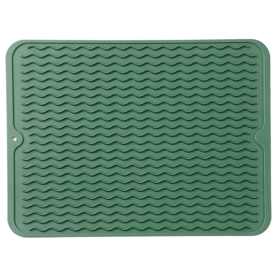 DRYSAFE - Tapis de Vaisselle en Silicone Écologique Protège les Comptoirs de la Chaleur et de l'Eau