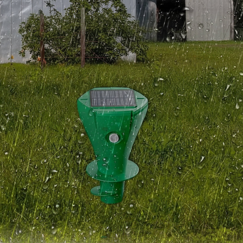 SUNSENSE - Répulsif à taupes solaire avec vibration, résistant aux intempéries, fonctionnement silencieux