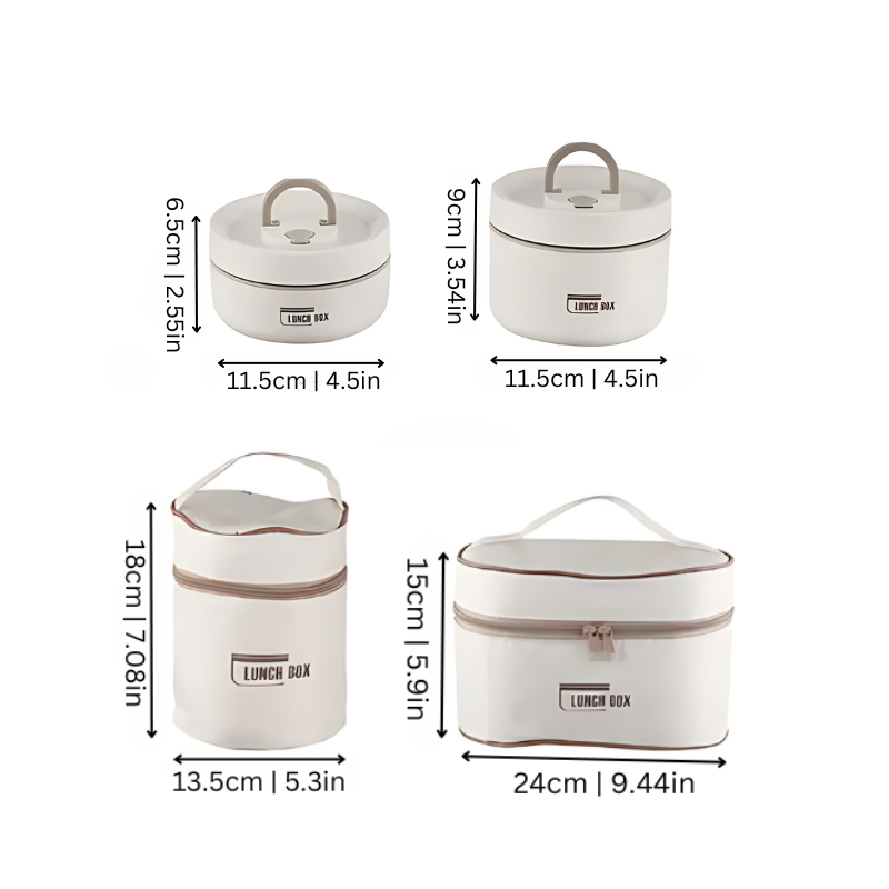 FreshStack™ | Ensemble de boîtes à lunch en acier inoxydable isolées
