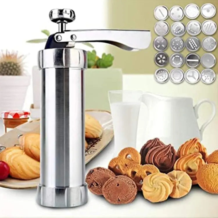 Presse à biscuits en acier inoxydable | Parfait pour des biscuits uniformes | BakePro