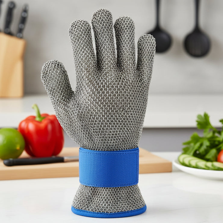 GANTS DE SÉCURITÉ EN ACIER INOXYDABLE – Gants de sécurité en acier inoxydable avec résistance maximale aux coupures