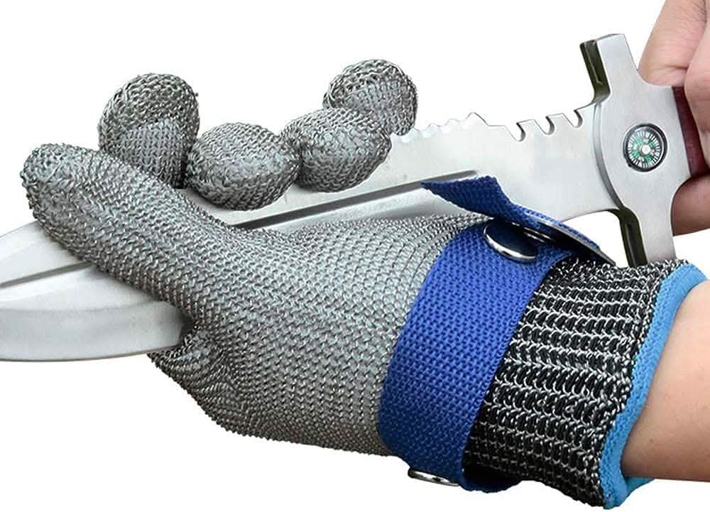 GANTS DE SÉCURITÉ EN ACIER INOXYDABLE – Gants de sécurité en acier inoxydable avec résistance maximale aux coupures