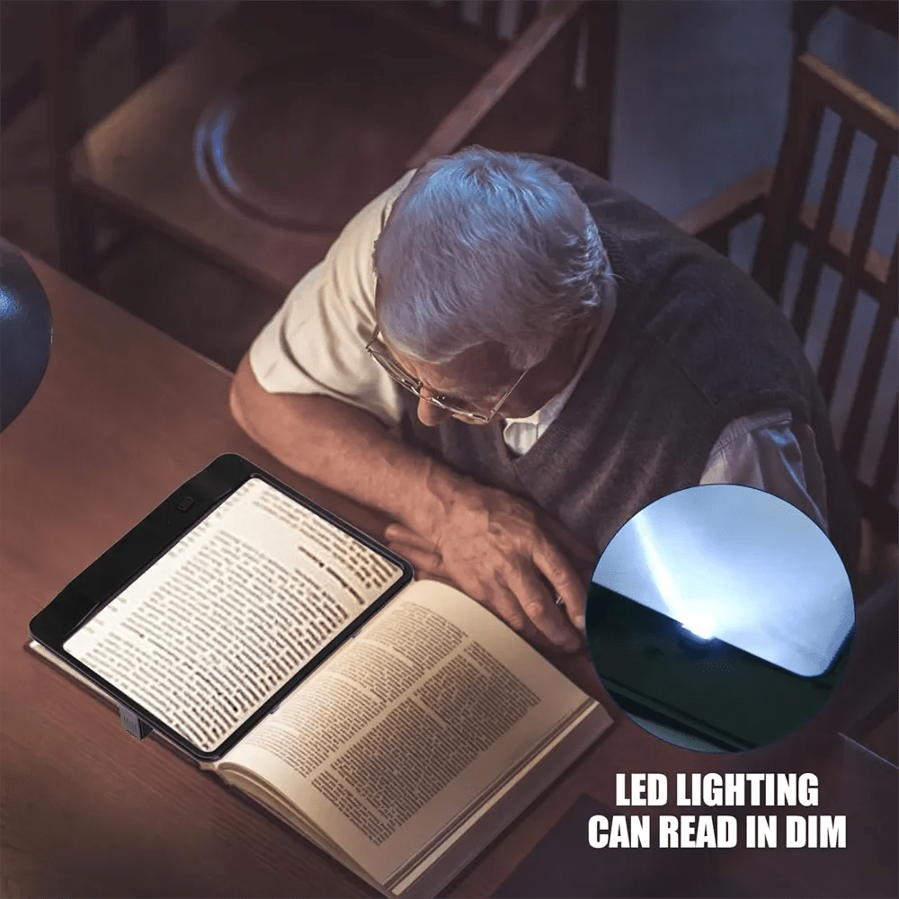 VISIONAID - Loupe éclairée LED 3x pour une lecture confortable