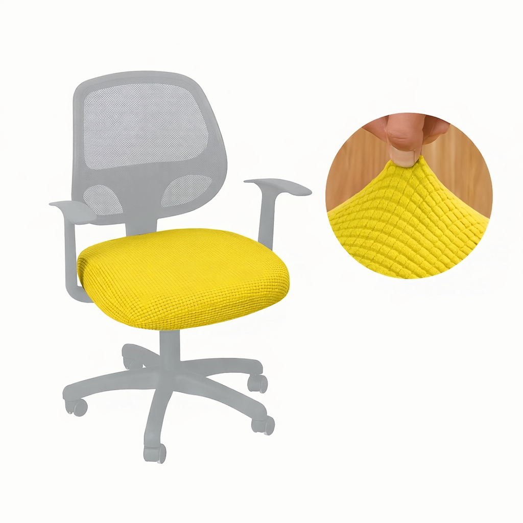 OFFICEGUARD – Housse Élastique Fendue pour un Siège Propre et Protégé
