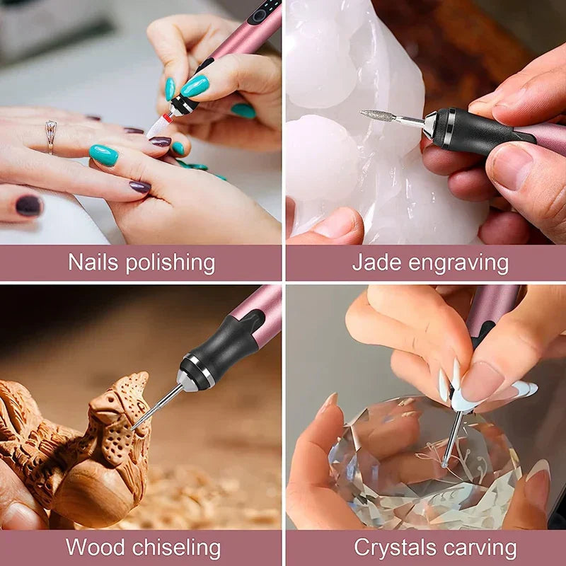 Skanto | Stylo de Gravure Sans Fil – Parfait pour 50+ Surfaces & Projets DIY