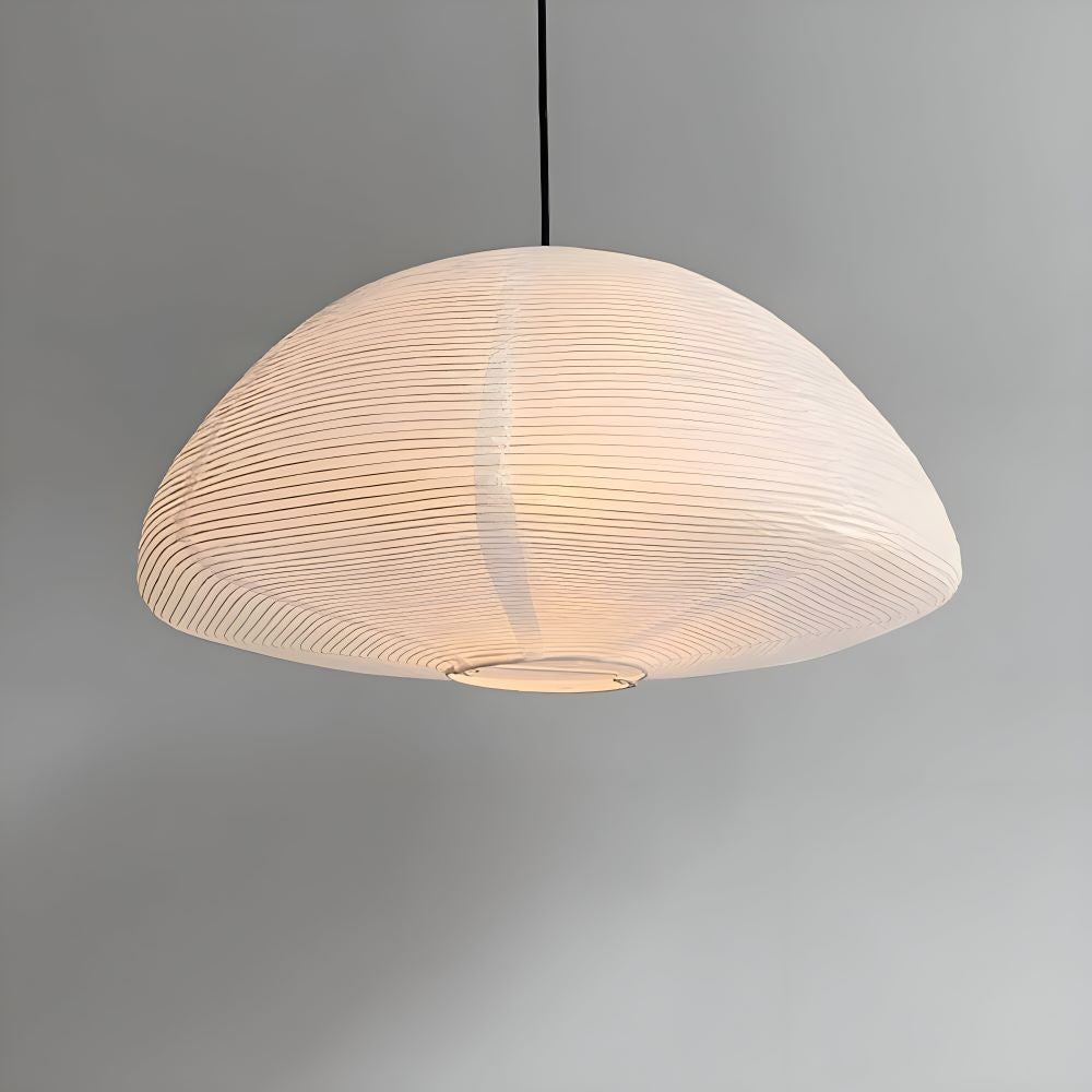 Lampe suspendue moderne en métal et papier de riz pour table à manger