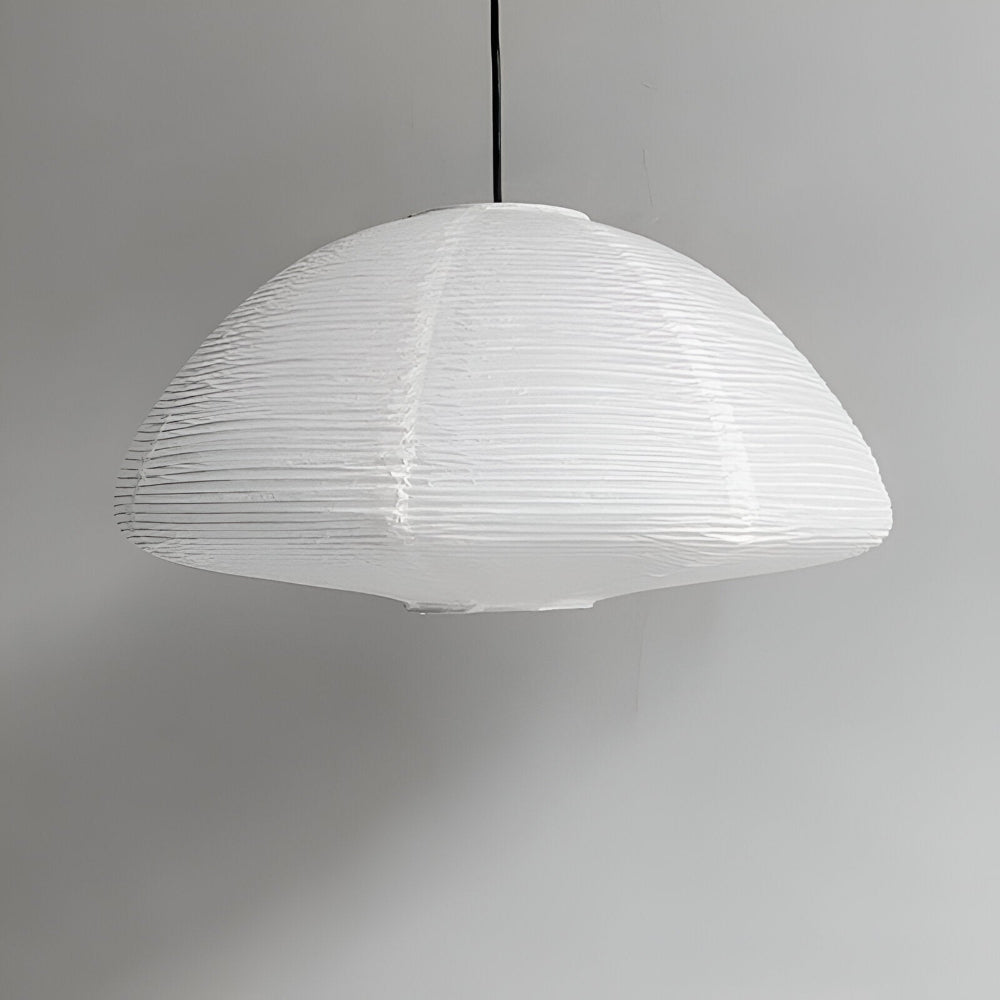 Lampe suspendue moderne en métal et papier de riz pour table à manger