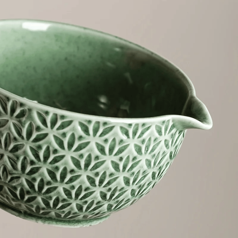 Ensemble de Thé Matcha Premium Japonais – Accessoires en Céramique et Bambou pour Cérémonies de Thé Authentiques – Comprend un Bol à Matcha de 500ml, un Fouet et un Tamiseur, 5/6 pièces
