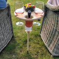 Table de Pique-Nique Portable Élégante - Bois de Haute Qualité pour Activités de Jardin et de Plein Air