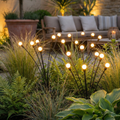 Luminaires de Jardin Solaires Élégants | Éclairage Extérieur Étanche avec 120 Lumens pour Jardins ou Terrasses Éblouissants