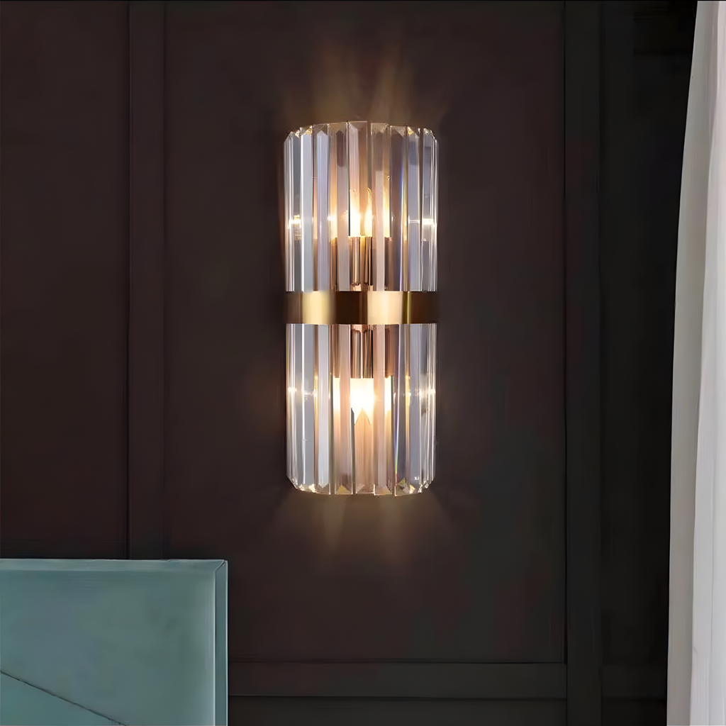 Applique Murale Élégante en Acier Inoxydable pour Salon ou Chambre