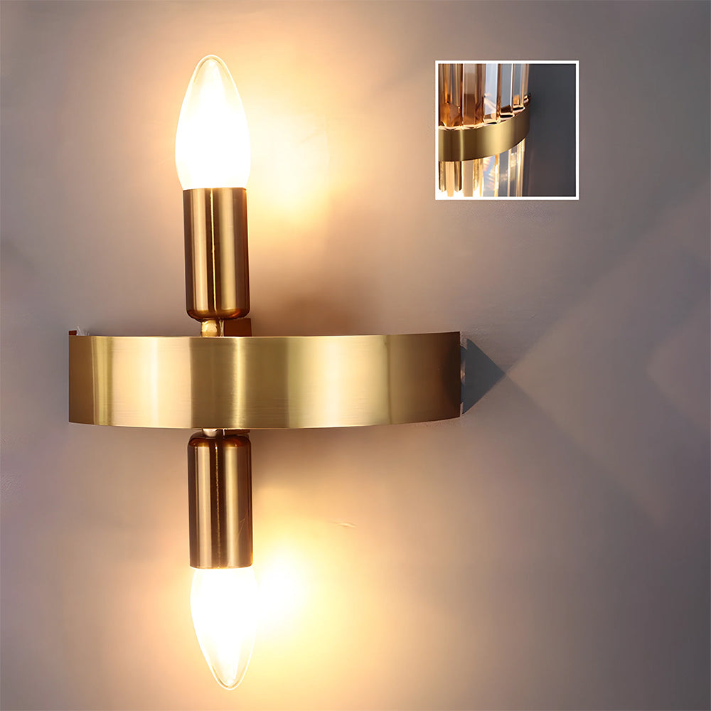 Applique Murale Élégante en Acier Inoxydable pour Salon ou Chambre