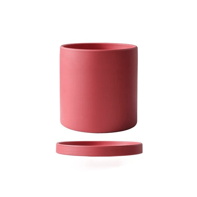 HOMELEAF - Pot de Fleurs en Céramique Blanche Élégant & Pièce de Décor Minimaliste