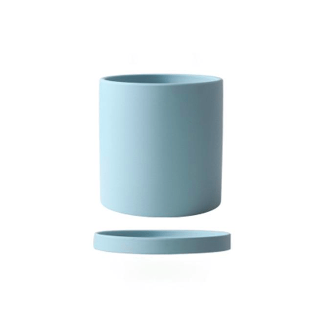 HOMELEAF - Pot de Fleurs en Céramique Blanche Élégant & Pièce de Décor Minimaliste
