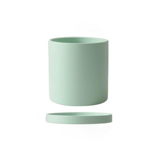 HOMELEAF - Pot de Fleurs en Céramique Blanche Élégant & Pièce de Décor Minimaliste