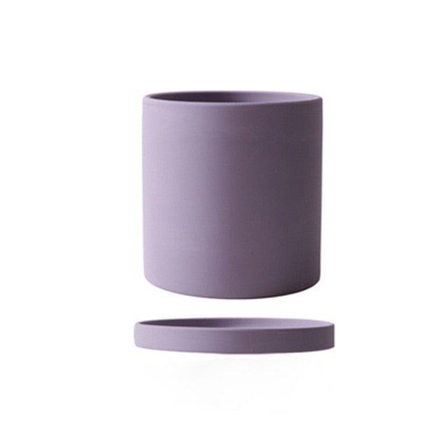 HOMELEAF - Pot de Fleurs en Céramique Blanche Élégant & Pièce de Décor Minimaliste