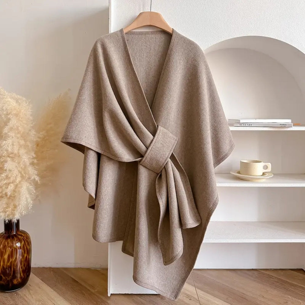 WINDBELLE – Manteau Châle Coupe-Vent pour un Superbe Superposition d'Hiver