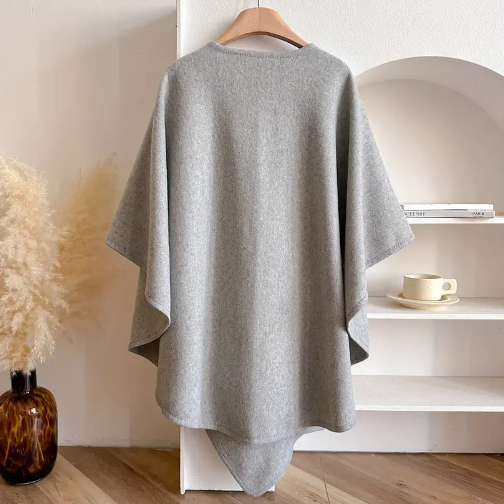 WINDBELLE – Manteau Châle Coupe-Vent pour un Superbe Superposition d'Hiver
