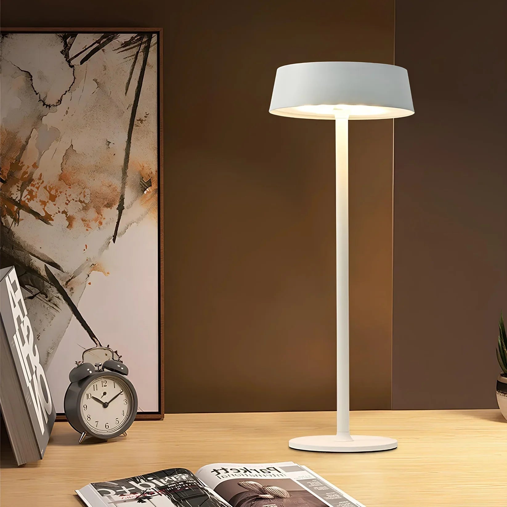 LumaTouch – Lampe de Table Sans Fil avec LED Dimmer et Design Moderne