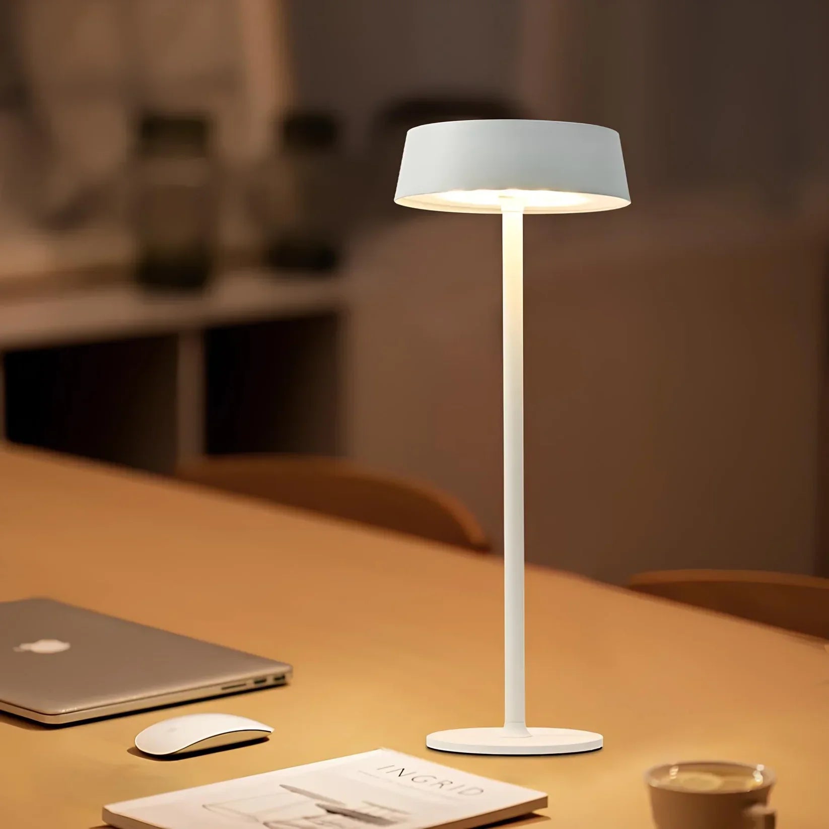 LumaTouch – Lampe de Table Sans Fil avec LED Dimmer et Design Moderne