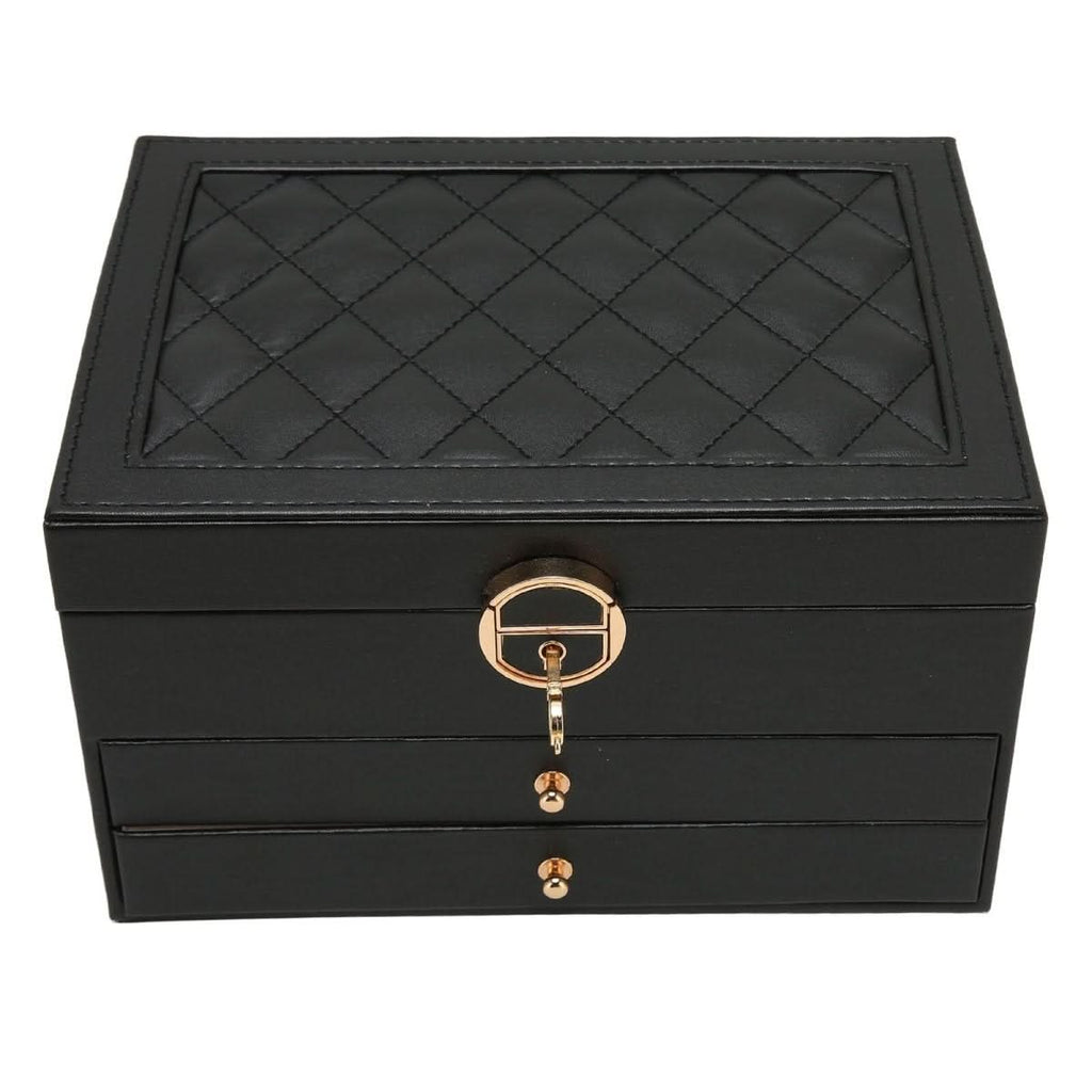 LUXE JEWEL – Boîte à bijoux élégante en cuir pour un rangement stylé