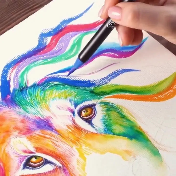 AquaBrush™ | Ensemble de pinceaux aquarelle élégants – Peinture créative sans effort