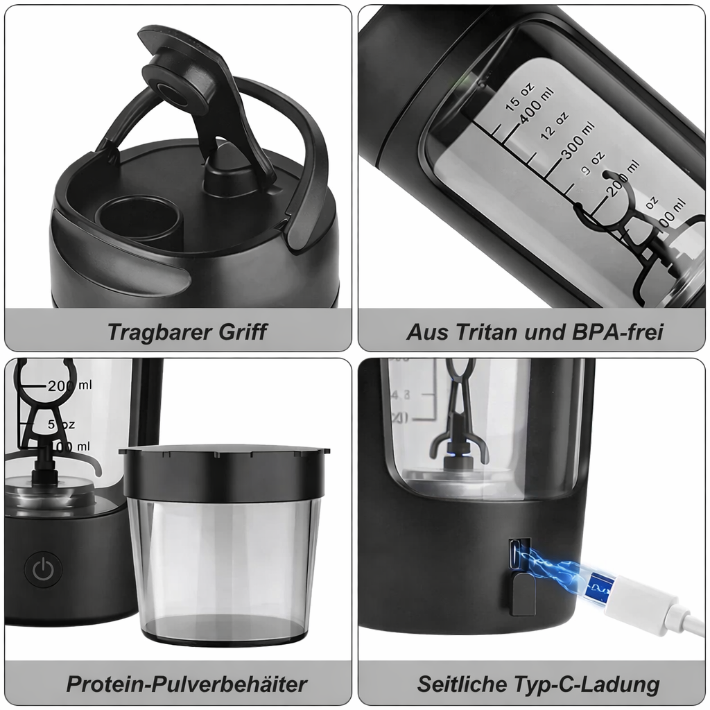 Shaker à Protéine Électrique | Tasses Auto-Mélangeuses | Tasse Mixeur USB | BlendGo