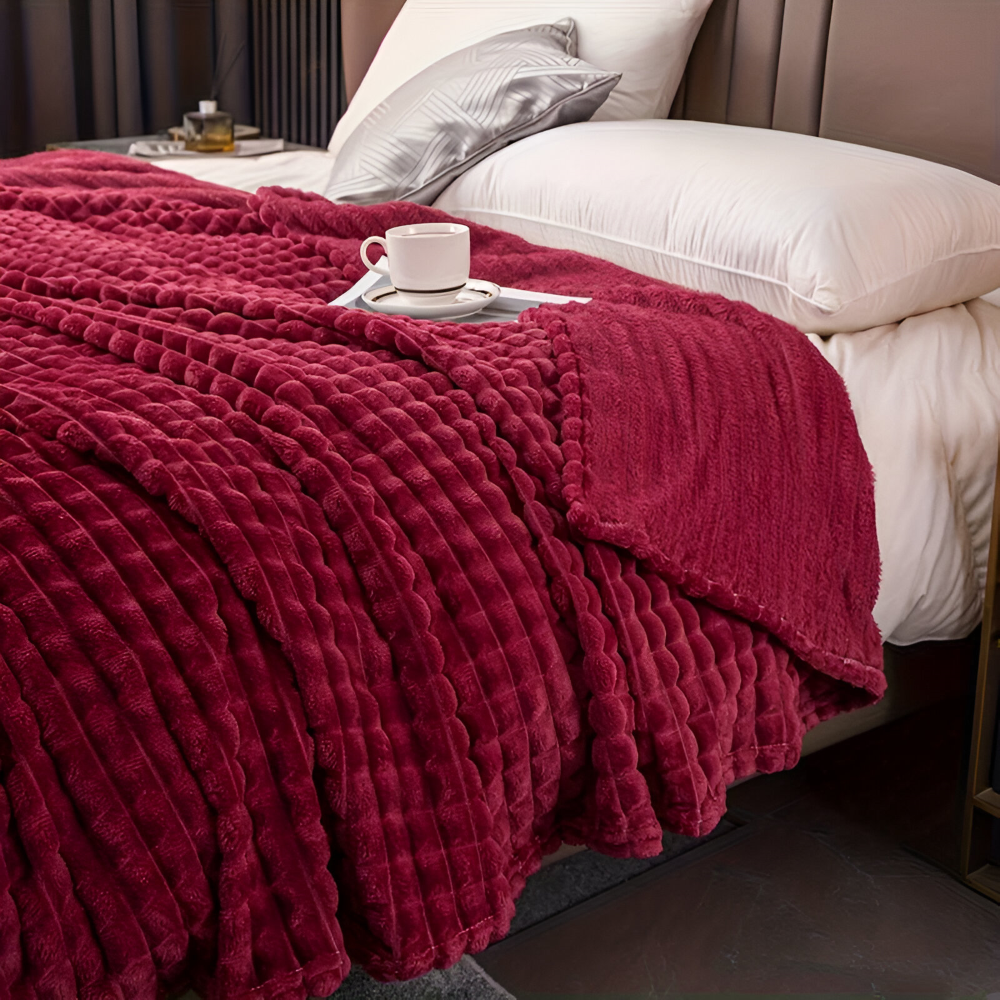 NordicNest Plaid – Ultra Doux & Chaud Couverture – Motif à Carreaux