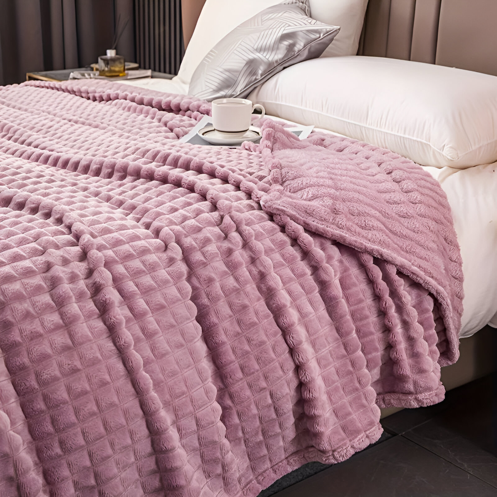 NordicNest Plaid – Ultra Doux & Chaud Couverture – Motif à Carreaux