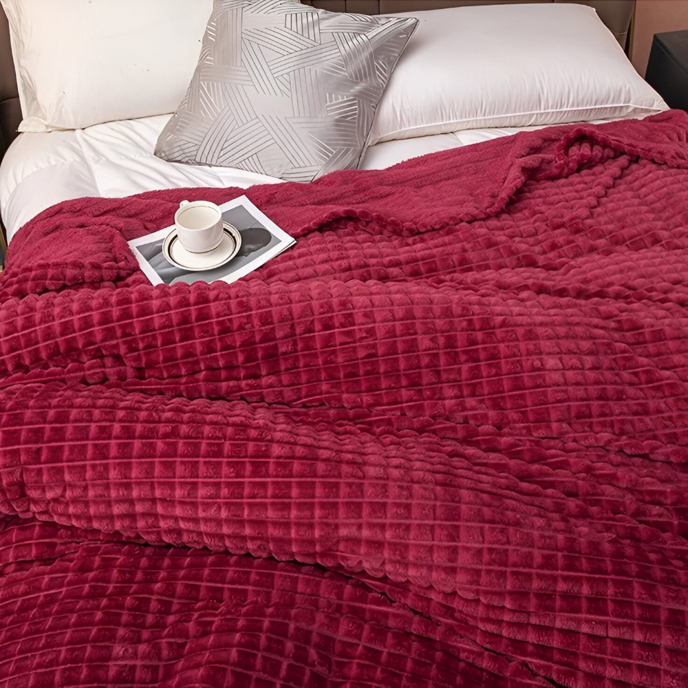 NordicNest Plaid – Ultra Doux & Chaud Couverture – Motif à Carreaux