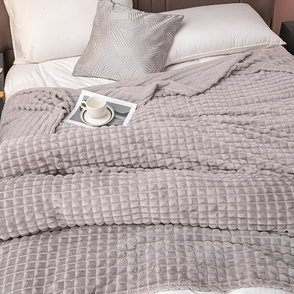 NordicNest Plaid – Ultra Doux & Chaud Couverture – Motif à Carreaux