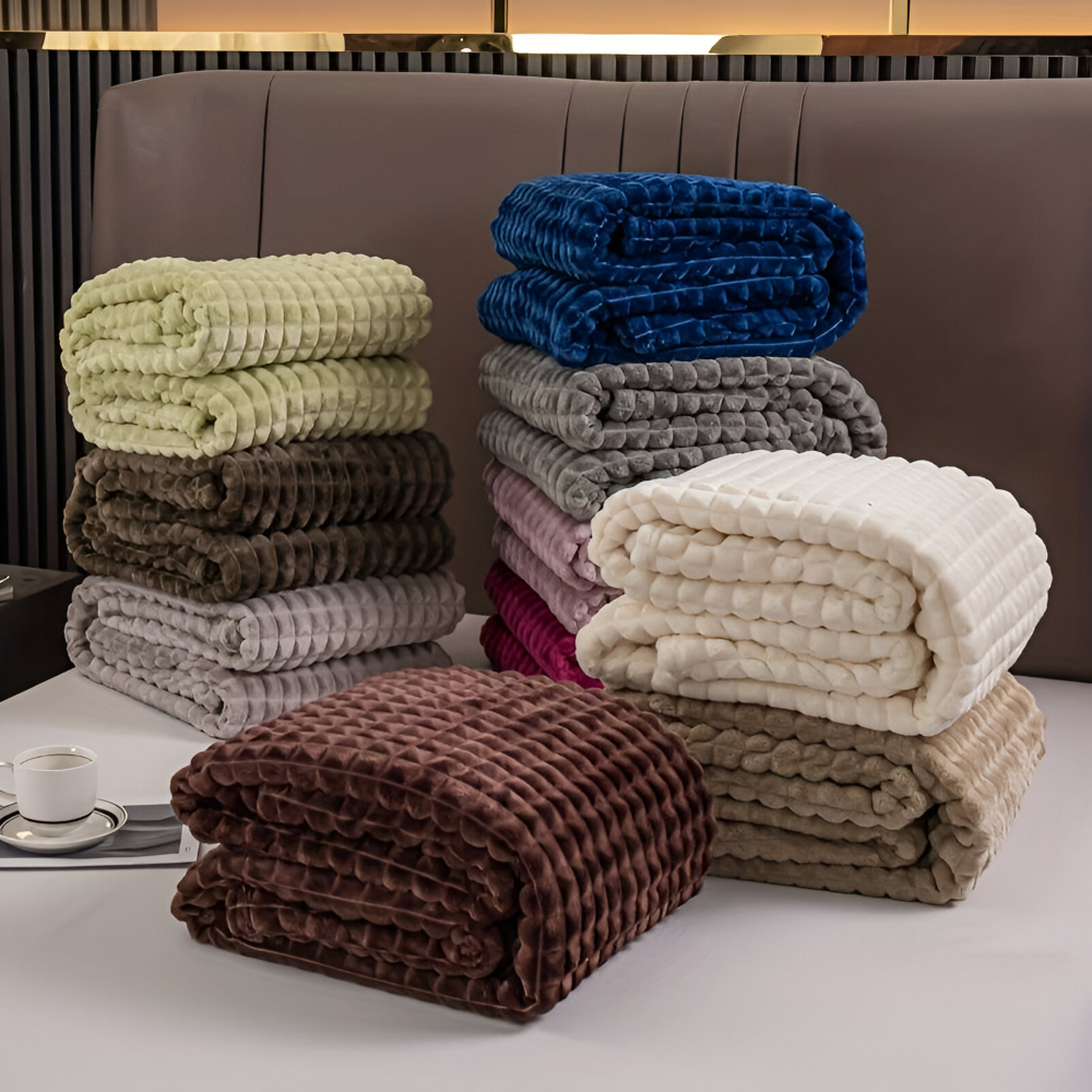 NordicNest Plaid – Ultra Doux & Chaud Couverture – Motif à Carreaux