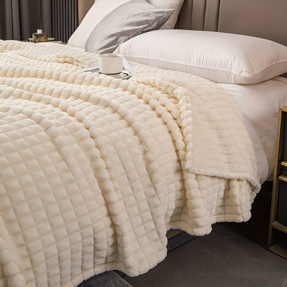 NordicNest Plaid – Ultra Doux & Chaud Couverture – Motif à Carreaux