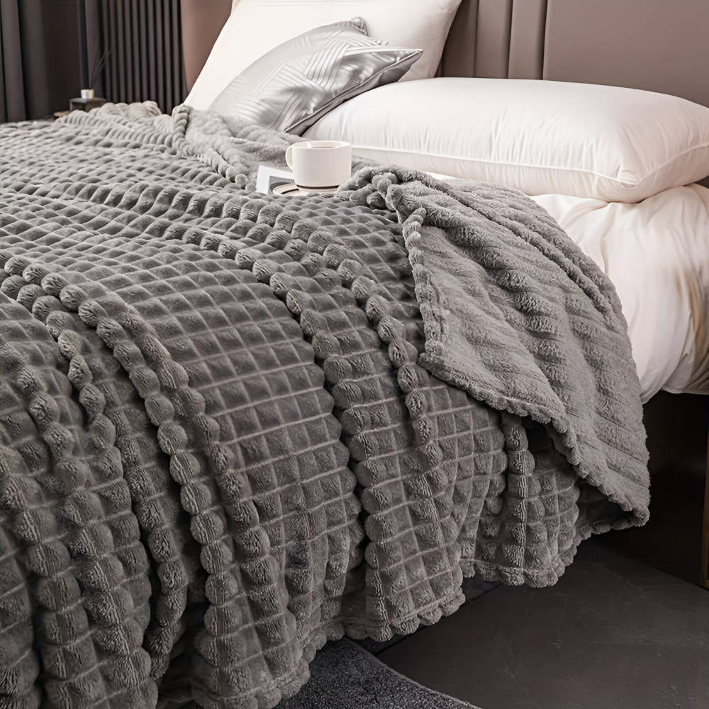 NordicNest Plaid – Ultra Doux & Chaud Couverture – Motif à Carreaux