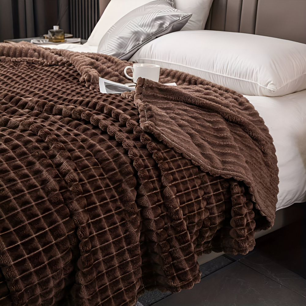 NordicNest Plaid – Ultra Doux & Chaud Couverture – Motif à Carreaux