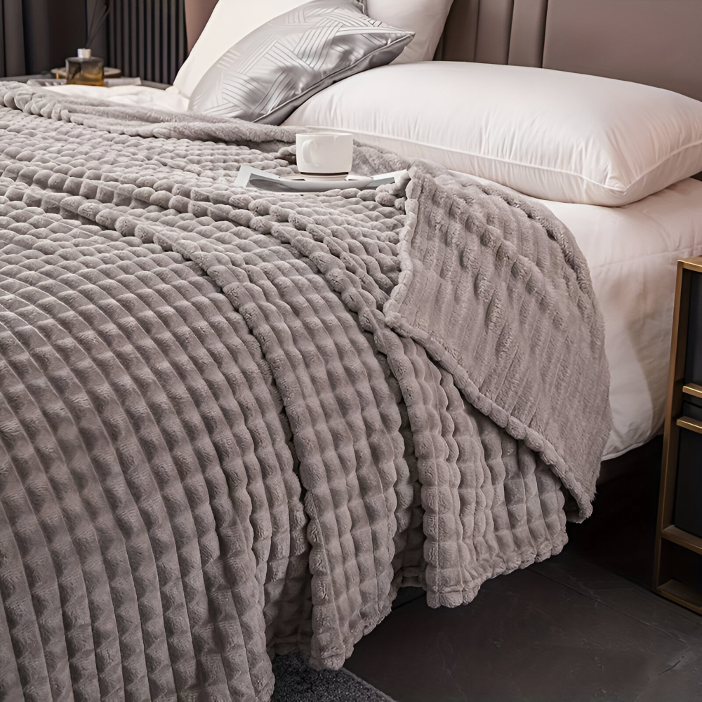 NordicNest Plaid – Ultra Doux & Chaud Couverture – Motif à Carreaux