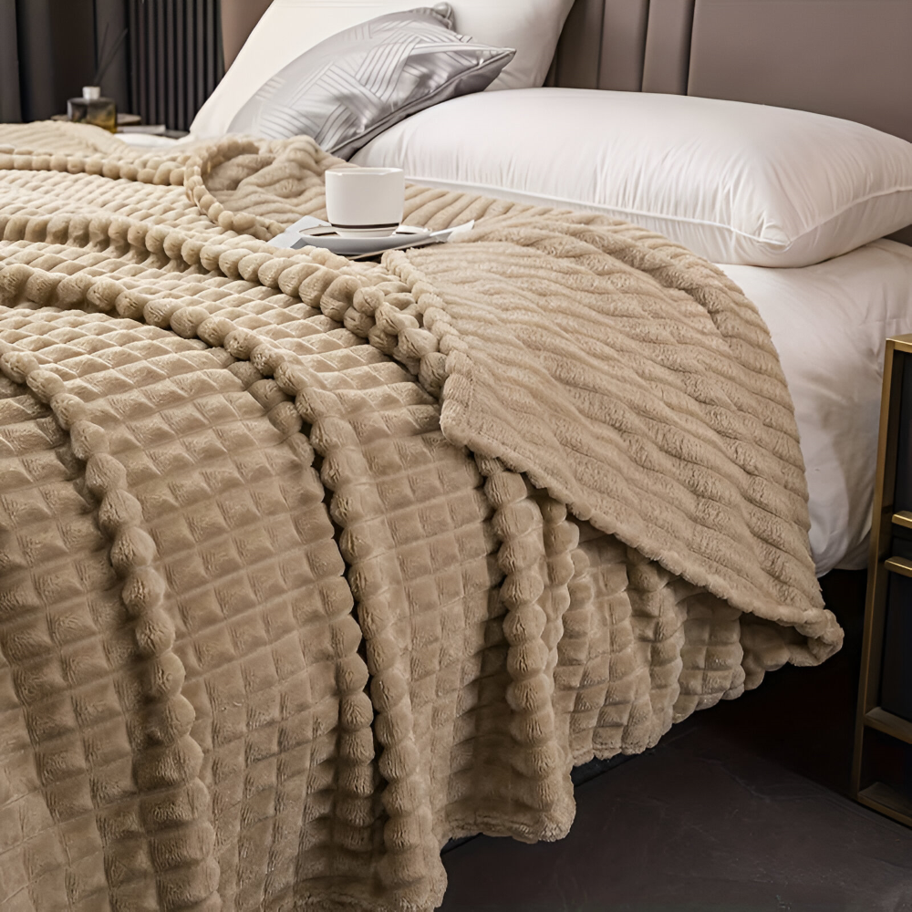 NordicNest Plaid – Ultra Doux & Chaud Couverture – Motif à Carreaux