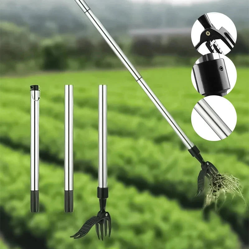 FARMCRAFT - Désherbeur Ergonomique à Long Manche pour un Entretien Facile du Jardin
